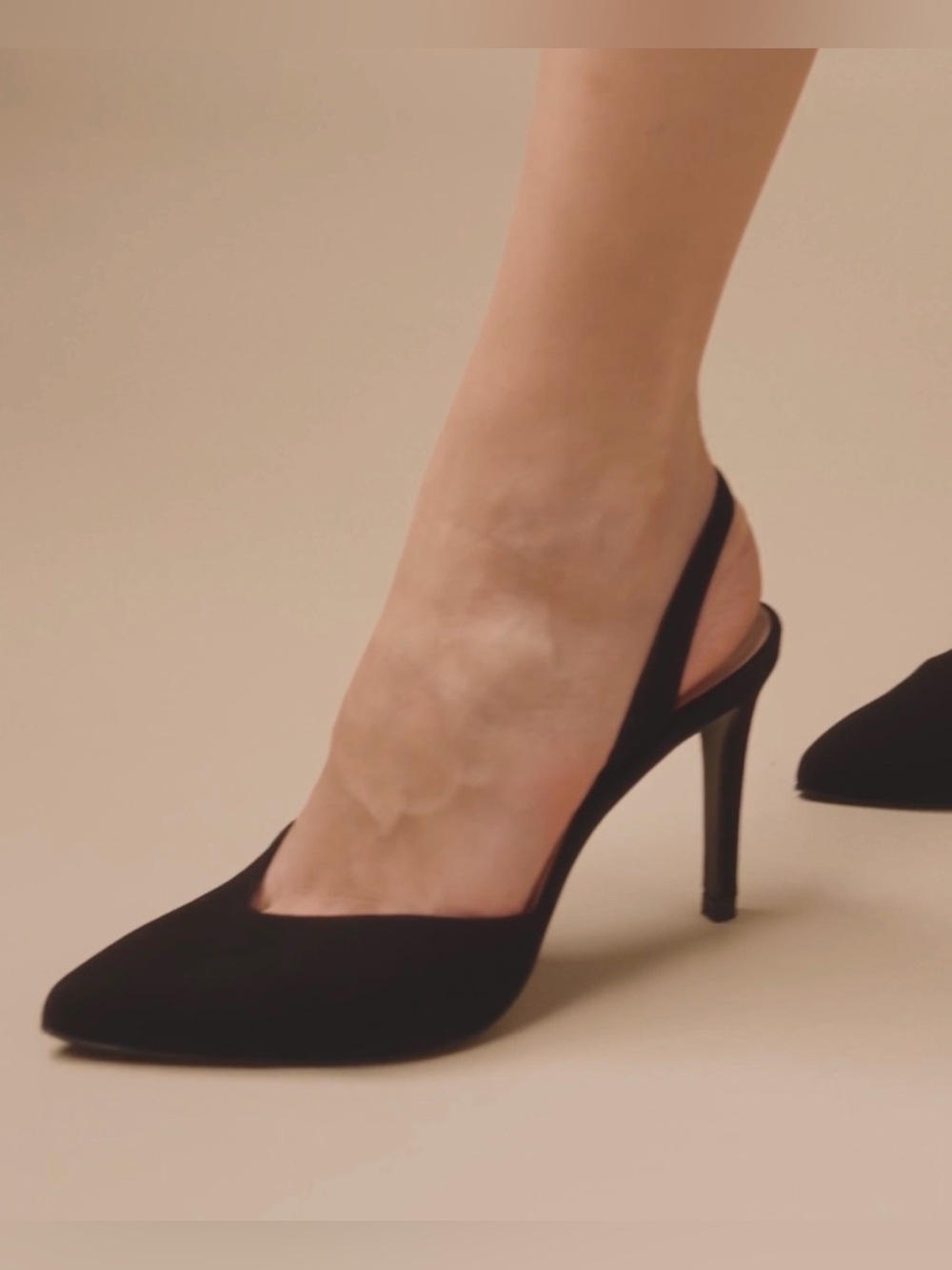 Inez Diana Stiletto pump in black suede size 7.5 M - Picture 3 of 16
